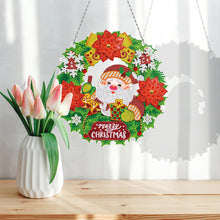 Load image into Gallery viewer, Xmas Diamond Painting Wreath Special Shape Drill Rhinestone Garland (YH11)
