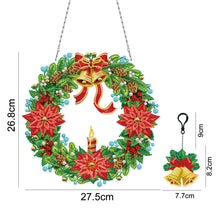 Load image into Gallery viewer, Xmas Diamond Painting Wreath Special Shape Drill Rhinestone Garland (YH12)
