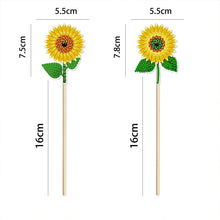 Load image into Gallery viewer, 2pcs/Set Sunflower 3D DIY Diamond Garden Plants Decor Stake Craft (HBJ11)
