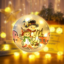 Load image into Gallery viewer, Christmas LED Hanging Lights DIY Double Sided Diamond Painting Kit (DD003)
