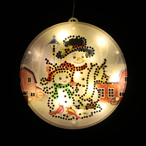 Christmas LED Hanging Lights DIY Double Sided Diamond Painting Kit (DD003)