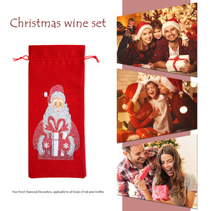 DIY Special Drill Diamond Painting Christmas Wine Bottle Covers (TB001)