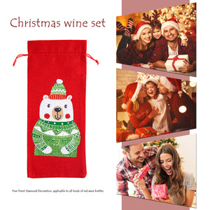 DIY Special Drill Diamond Painting Christmas Wine Bottle Covers (TB002A)