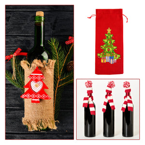 DIY Special Drill Diamond Painting Christmas Wine Bottle Covers (TB004)