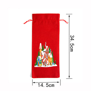 DIY Special Drill Diamond Painting Christmas Wine Bottle Covers (TB009)
