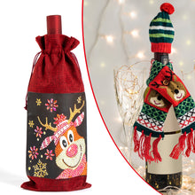 Load image into Gallery viewer, DIY Special Drill Diamond Painting Christmas Wine Bottle Covers (TB010A)
