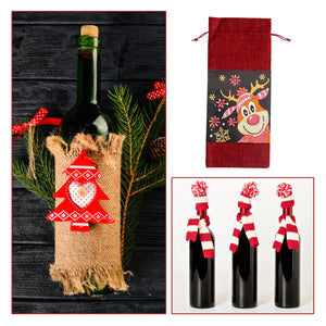 DIY Special Drill Diamond Painting Christmas Wine Bottle Covers (TB010A)