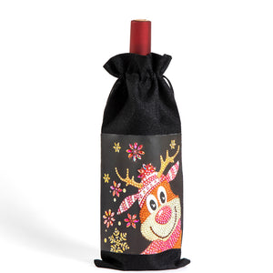 DIY Special Drill Diamond Painting Christmas Wine Bottle Covers (TB010B)