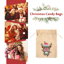 Load image into Gallery viewer, 5D DIY Diamond Painting Christmas Linen Gift Bag Cartoon Home Decor (FD001)

