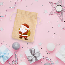 Load image into Gallery viewer, 5D DIY Diamond Painting Christmas Linen Gift Bag Cartoon Home Decor (FD002)
