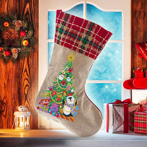 Diamond Painting Christmas Stockings DIY Xmas Mosaic Making Kit (SDW06)