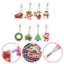 Load image into Gallery viewer, 8pcs DIY Acrylic Full Special Drill Diamond Christmas Keychain Kits (YSK67)
