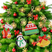 Load image into Gallery viewer, 8pcs DIY Acrylic Full Special Drill Diamond Christmas Keychain Kits (YSK68)
