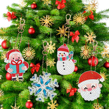 Load image into Gallery viewer, 8pcs DIY Acrylic Full Special Drill Diamond Christmas Keychain Kits (YSK69)
