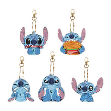 Load image into Gallery viewer, 5pcs DIY Acrylic Full Special Drill Diamond Stitch Keychain Kits (YSK79)

