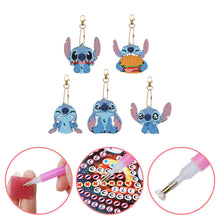 Load image into Gallery viewer, 5pcs DIY Acrylic Full Special Drill Diamond Stitch Keychain Kits (YSK79)
