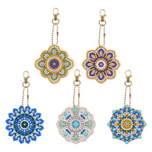 Load image into Gallery viewer, 5pcs DIY Acrylic Full Special Drill Diamond Datura Keychain Kits (YSK080)

