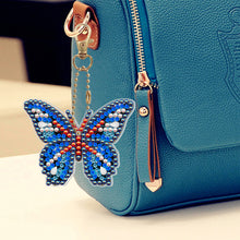 Load image into Gallery viewer, 5pcs DIY Acrylic Full Special Drill Diamond Butterfly Keychain Kit (YSK081)
