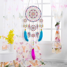 Load image into Gallery viewer, DIY Diamond Painting Dream Catcher Wind Chimes Kit Feather Craft (BMW08)
