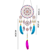 Load image into Gallery viewer, DIY Diamond Painting Dream Catcher Wind Chimes Kit Feather Craft (BMW08)
