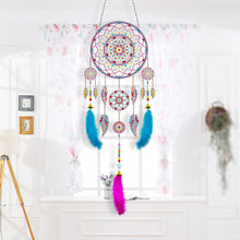 Load image into Gallery viewer, DIY Diamond Painting Dream Catcher Wind Chimes Kit Feather Craft (BMW08)
