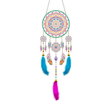 Load image into Gallery viewer, DIY Diamond Painting Dream Catcher Wind Chimes Kit Feather Craft (BMW10)
