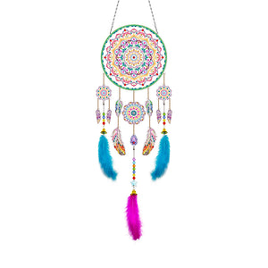 DIY Diamond Painting Dream Catcher Wind Chimes Kit Feather Craft (BMW10)