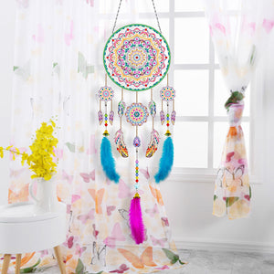 DIY Diamond Painting Dream Catcher Wind Chimes Kit Feather Craft (BMW10)