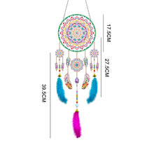 Load image into Gallery viewer, DIY Diamond Painting Dream Catcher Wind Chimes Kit Feather Craft (BMW10)
