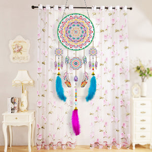 DIY Diamond Painting Dream Catcher Wind Chimes Kit Feather Craft (BMW10)