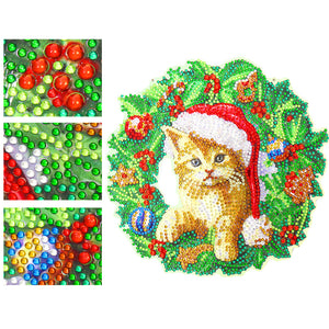 DIY Hanging Diamond Painting Wreath Door Embroidery Mosaic Garland (GT2006)