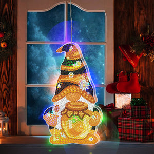 LED Night Hanging Light Goblin Diamond Painting Christmas Ornament (ZXD319)