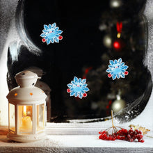 Load image into Gallery viewer, Christmas Crystal Rhinestone Snowflake Sticker DIY Painting Window Decal
