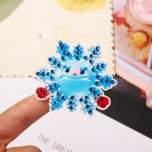 Load image into Gallery viewer, Christmas Crystal Rhinestone Snowflake Sticker DIY Painting Window Decal
