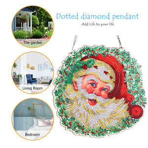 30x30cm 5D DIY Diamond Painting Art Wreath Kit Hanging Craft Home Decor (C)