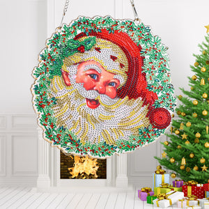 30x30cm 5D DIY Diamond Painting Art Wreath Kit Hanging Craft Home Decor (C)