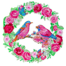 Load image into Gallery viewer, 5D DIY Diamond Painting Crystal Bird Wreath Art Door Hanging Decor (GT2016)
