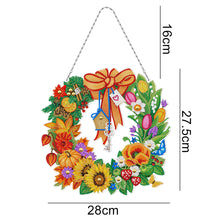 Load image into Gallery viewer, 5D DIY Special Shaped Diamond Painting Xmas Wreath w/ Lamp String (YH25)
