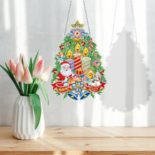 Load image into Gallery viewer, 5D DIY Special Shaped Diamond Painting Xmas Wreath w/ Lamp String (YH26)
