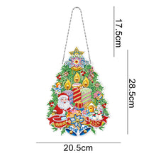 Load image into Gallery viewer, 5D DIY Special Shaped Diamond Painting Xmas Wreath w/ Lamp String (YH26)
