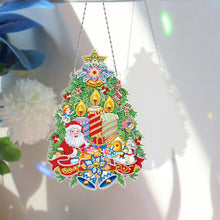 Load image into Gallery viewer, 5D DIY Special Shaped Diamond Painting Xmas Wreath w/ Lamp String (YH26)
