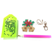 Load image into Gallery viewer, 5pcs DIY Xmas Gifts Full Special Shaped Diamond Painting Keychain (AA912)
