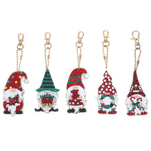 Load image into Gallery viewer, 5pcs DIY Gnomes Full Special Shaped Diamond Painting Keychain Kit (AA913)
