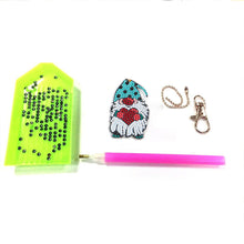 Load image into Gallery viewer, 5pcs DIY Gnomes Full Special Shaped Diamond Painting Keychain Kit (AA914)
