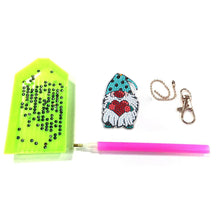 Load image into Gallery viewer, 5pcs DIY Gnomes Full Special Shaped Diamond Painting Keychain Kit (AA914)

