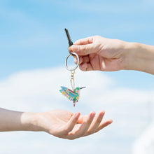 Load image into Gallery viewer, 4pcs DIY Hummingbird Full Special Shaped Diamond Painting Keychain (AA915)
