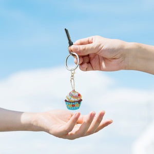 5pcs DIY Ice Cream Full Special Shaped Diamond Painting Keychain (DZ3079)