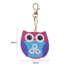 Load image into Gallery viewer, 5pcs DIY Owl Full Special Shaped Diamond Painting Keychain Kit (DZ3080)
