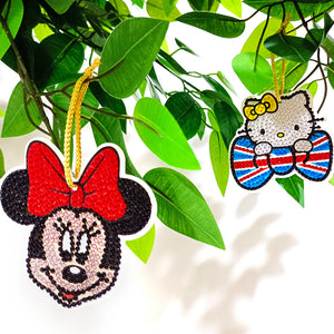 DIY 5D Diamond Special Shaped Hanging Mouse Pendant Christmas Ornament