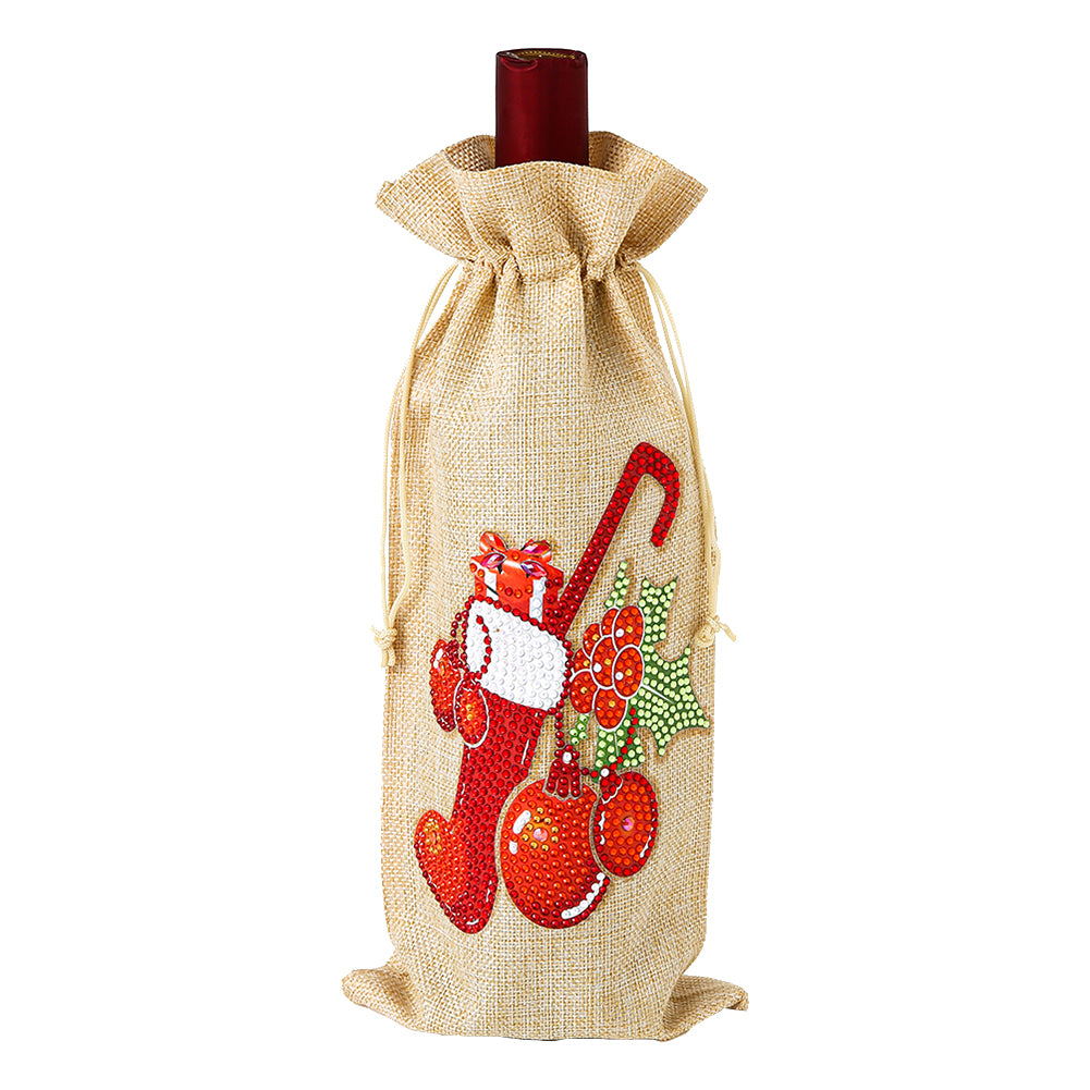 Diamond Painting Wine Bag 5D DIY Mosaic Special Drill Bottle Bag (TB014)